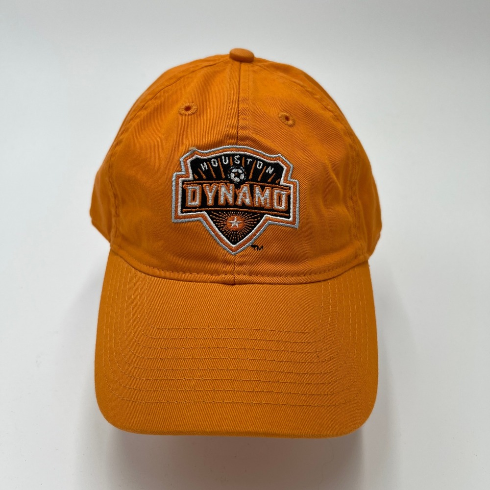 Houston Dynamo MLS Soccer Cap Orange One‎ Size Fits All Cotton Adjustable Strap